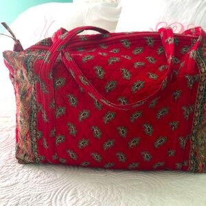 Vera Bradley Red Paisley Women's Bag - Vintage